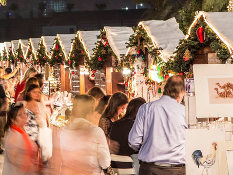 Christkindlmarkt unter Palmen